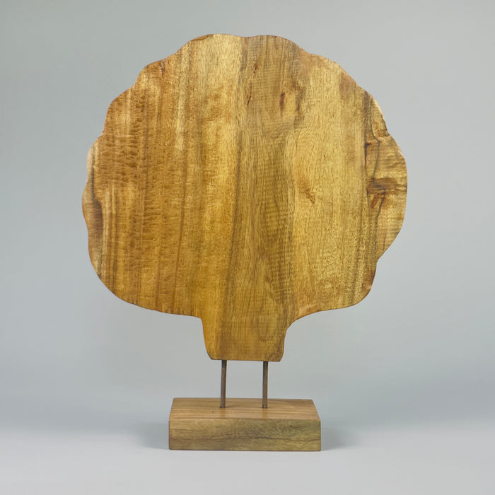 Underside and base of the sculpture, highlighting the solid construction and careful mounting method. A true artisan decorative object designed to elevate contemporary rustic, coastal modern, and serene minimalist environments.