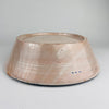 Underside of vintage Fajalauza lebrillo bowl revealing wheel-thrown earthenware base and natural ageing characteristics, perfect for collectors of Spanish ceramics, rustic home decor, Mediterranean displays and artisan pottery enthusiasts.
