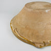 Oversized glazed terracotta French tian bowl held in hands for scale, showcasing its 39cm width and deep utilitarian profile. Excellent statement piece for contemporary rustic, Japandi-inspired, or French country homes where organic materials and historic craftsmanship anchor warm, textural interior design.