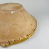 Antique French tian bowl displayed at an angle to highlight interior glaze depth, curved form, and characteristic pouring spout used in traditional food preparation. Works as a sculptural accent in coastal modern, French country, or contemporary rustic interiors, bringing warmth, authenticity, and functional pottery charm.