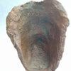 Signed Italian modernist sculpture titled Maschera, featuring closed eyes and refined bronze facial detail on a solid marble base.
