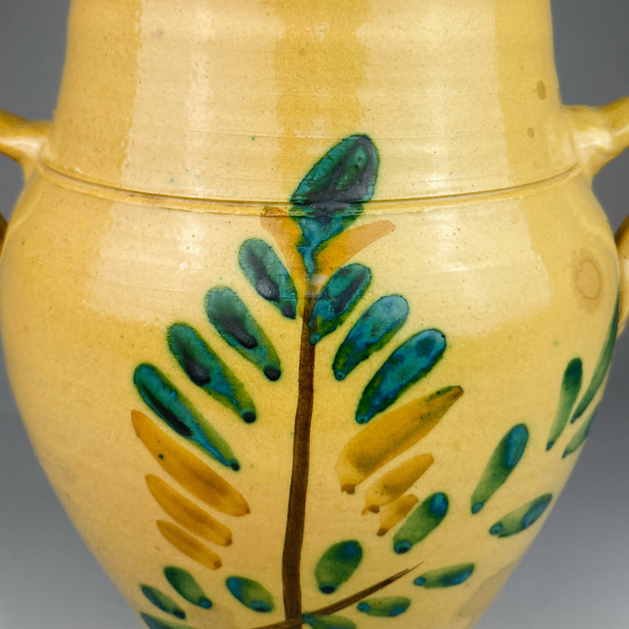 Spanish Decorative Terracotta Vase – Pottery Jar from Cordoba, Early 20th Century