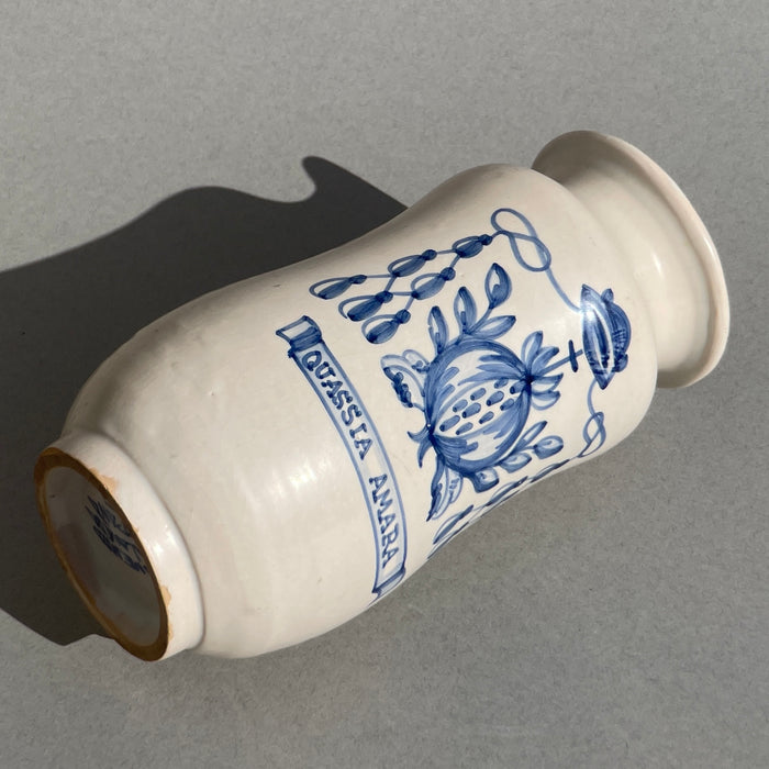 Spanish Talavera Albarello Pharmacy Jar – Hand-Painted, Early 20th Century