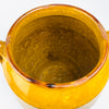 Large South West French confit jar in hand thrown terracotta, historically made to preserve duck or goose beneath rendered fat. Its glazed interior, glazed upper exterior, twin handles and unglazed lower body reflect the vessel’s practical late 19th century design and heritage decor value.