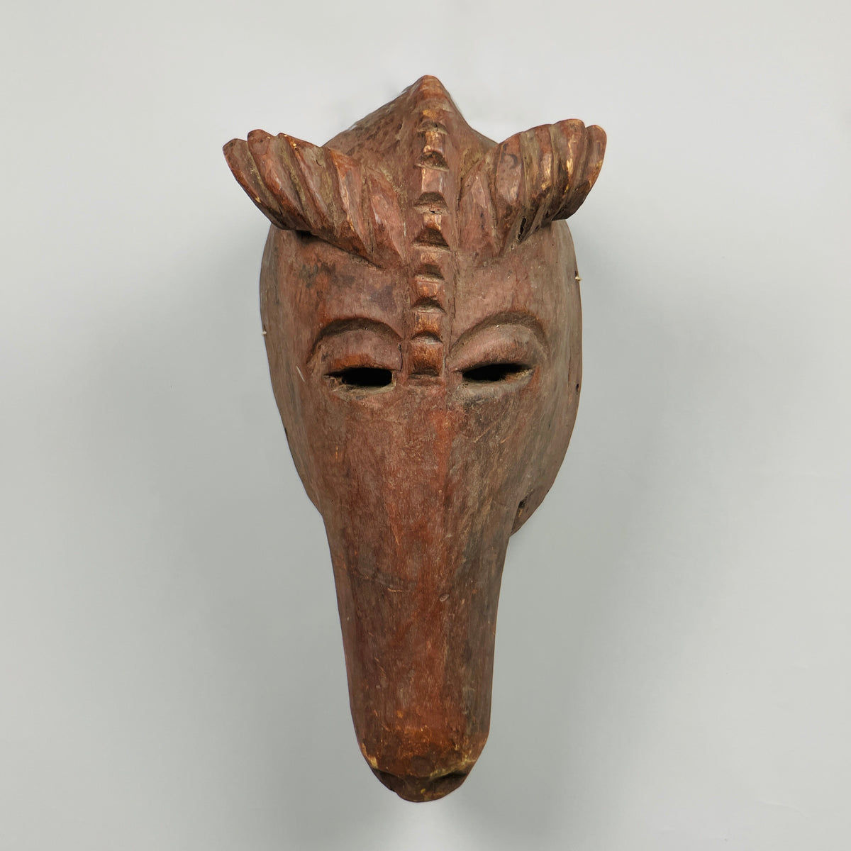 African Ceremonial Mask – Hand-Carved Wood Animal Head– rocobjects.com