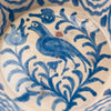 Vintage Fajalauza pottery basin with aged glaze and charming hand-painted folk art motifs.