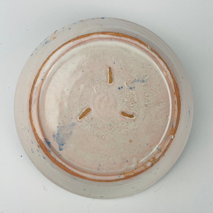 Spanish Fajalauza Lebrillo Bowl – 19th Century Hand Painted Blue Bird Pottery